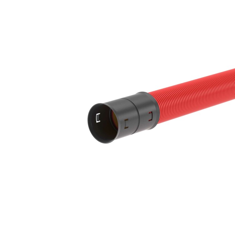 Двустенная труба ПНД жесткая для кабельной канализации д.110мм, SN12, 1030Н,  6м, цвет красный