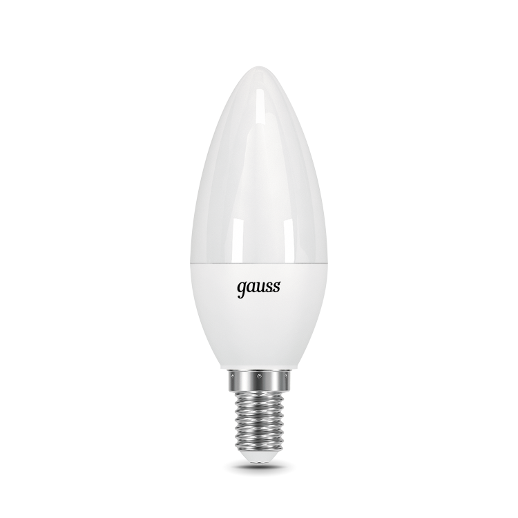 Лампа светодиод. (LED) Свеча Е14  6.5Вт 550лм 4100К 230В матов. Gauss