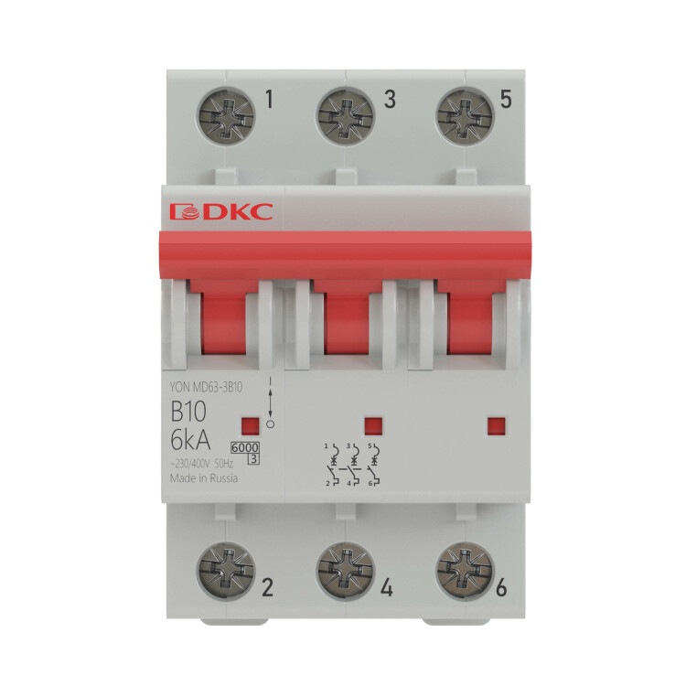 Выключатель автомат. 3-пол. (3P)  20А C  6кА YON MD63 ДКС
