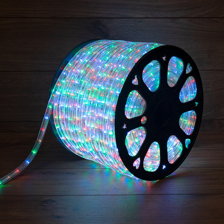 Шнур (лента) LED круг.d13мм RGB (мод. резки 4м) динамич.свеч.(чейзинг) Neon-Night