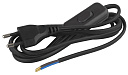 Шнур для светильников 2х0,75мм 1,8м  черный с плоской вилкой и выкл.  ЭРА-Электроустановочные изделия (ЭУИ) - купить по низкой цене в интернет-магазине, характеристики, отзывы | АВС-электро