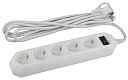 Фильтр сетевой 5-пост. с з/к 3м 10А/220В белый ЭРА-Фильтры сетевые - купить по низкой цене в интернет-магазине, характеристики, отзывы | АВС-электро