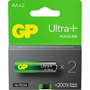 Алкалиновые батарейки GP Ultra Plus Alkaline 15А AА - 2 шт. на блистере-