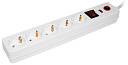 Фильтр сетевой СФ-05К-выкл. 5 мест 2Р+РЕ/3 метра 3х1мм2 белый ИЭК-Фильтры сетевые - купить по низкой цене в интернет-магазине, характеристики, отзывы | АВС-электро